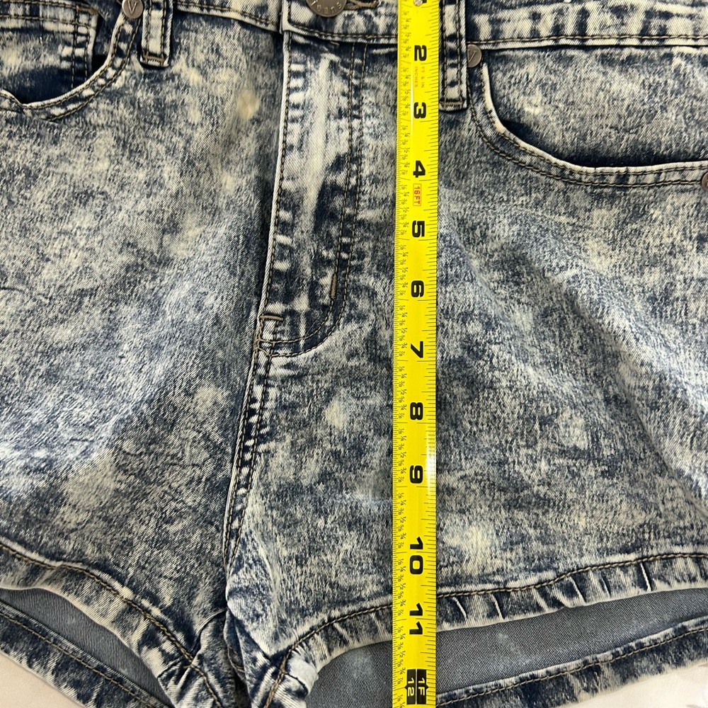 VIP JEANS • Blue Wash Overall Shorts • size M • - Picture 8 of 14